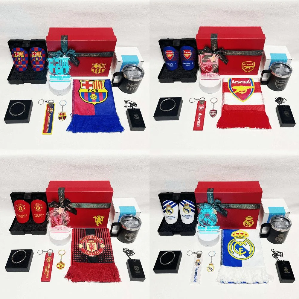 Football Fan Gift Box - Arsenal, Barcelona, Bayern, Chelsea, Liverpool, Man Utd, Real Madrid