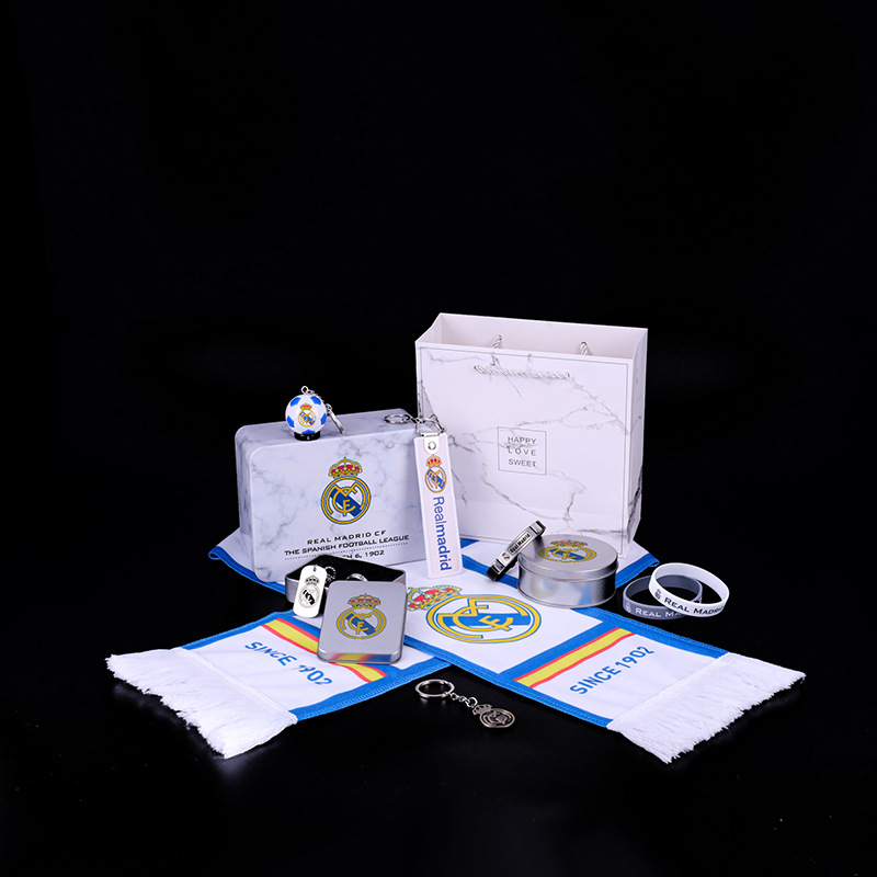 Real Madrid CF Fan Gift Box - Scarf Wristband Keychain
