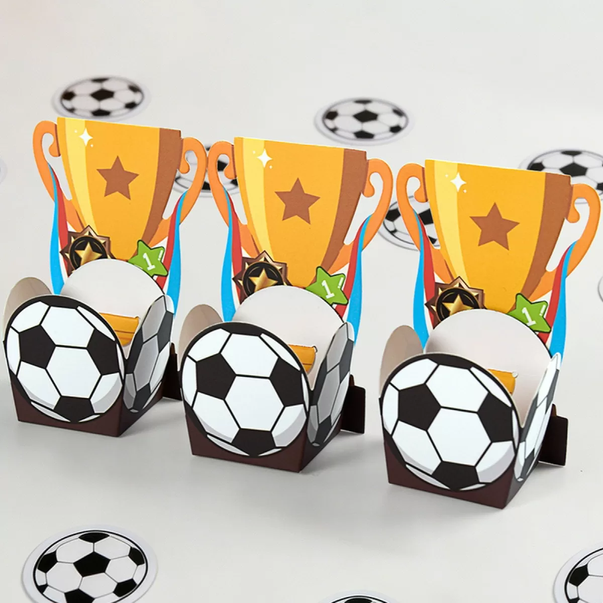 Football Party Favor Box - 10 pcs