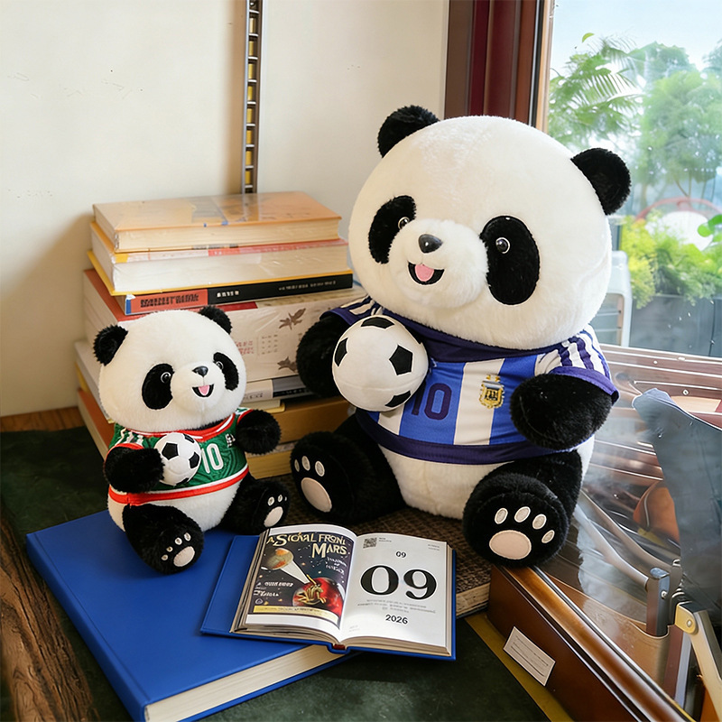 Sport Panda Plush Toy — World Cup Football Fan Companion & Kids Comforter