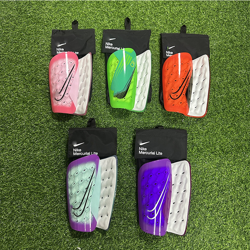Ultralight Vented Football / Basketball Shin Guards — Anti-Slip Insert Plate (Adult & Youth)