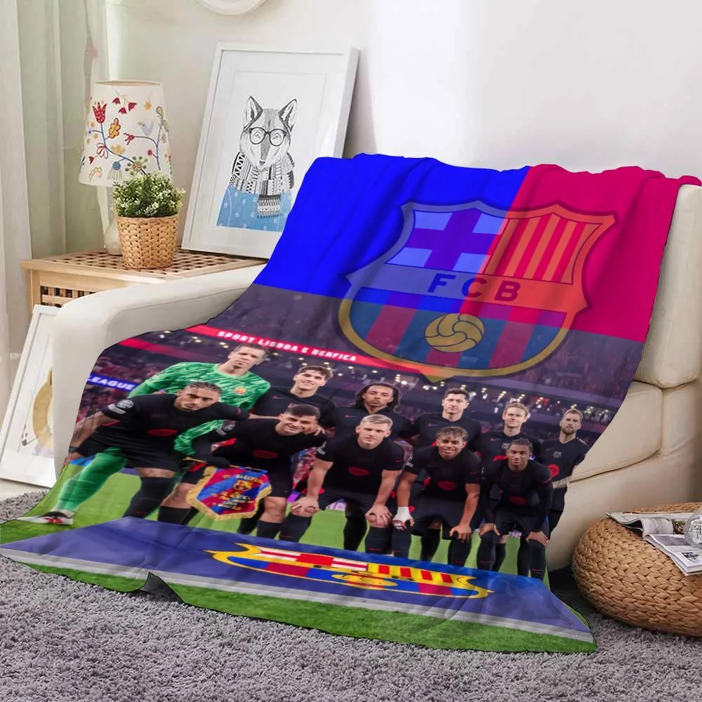 Barcelona Football Star Blanket - Sofa and Bed Throw