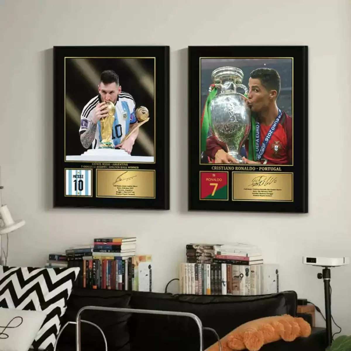Football Star Signature Wall Poster